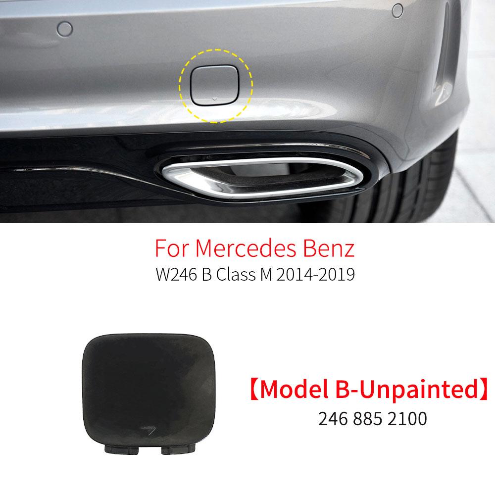 Car Rear Bumper Tow Hook Cover Cap Replacement Accessory Black White For Mercedes Benz B Class W246 B180 B200 B220 2014-