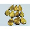 10Pcs Natural Brown Tiger Eye Pear Cabochon Loose Gemstone 277Cts. Lot C-2485
