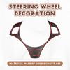 For BMW E90 3 Series E90 E92 320I 330I 325I 2005-2012 Car Steering Wheel Decoration Trim Accessories, ABS Carbon Fiber-M53K