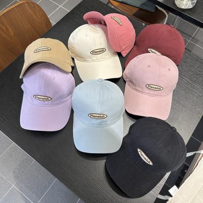 Simple Letter Embroidery Hardtop Baseball Cap Spring and Summer New Versatile Casual Face Cap