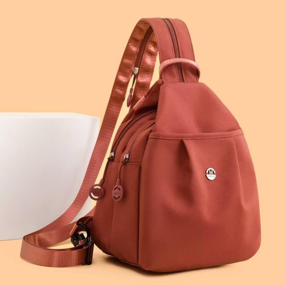 Fashi Oxford Fabric Backpack Multi Layer Large Capacity Chest Bags Multi-purpose Waterproof Crossbody Bag Outdoor Hiking