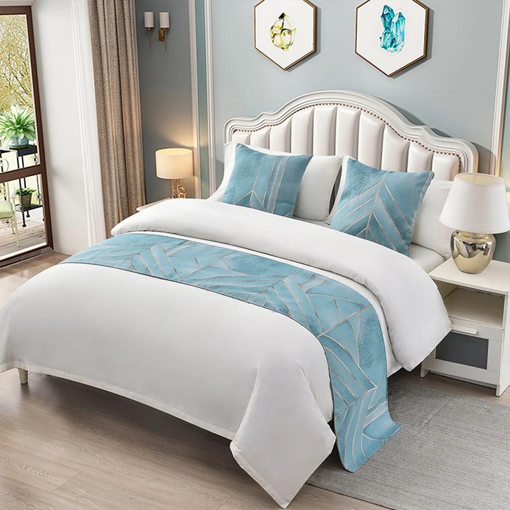 Luxury Floral Bedspreads Bed Runner Throw Bedding Single Queen King Bed Cover Towel Home Hotel Decorations