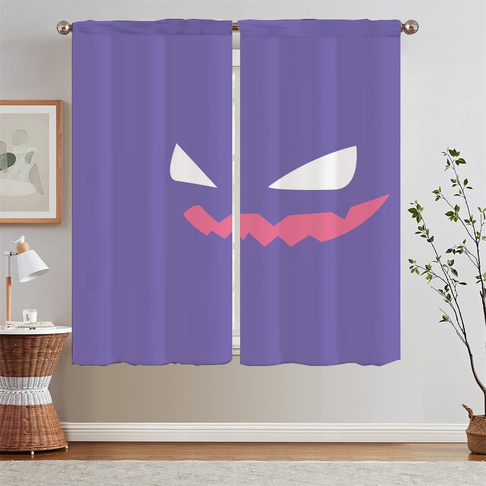 

Gengar жалюзи кухонные шторы 2 шт комплект затемняющие шторы для гостиной украшение тюль в кухне завитки перегородка W50xH70cmx2pcs-CL