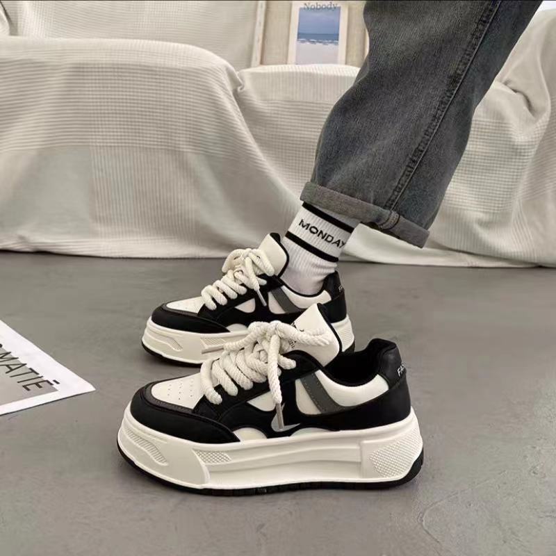 

PLOVER shoes women s new popular spring and autumn little white shoes women s platform sports casual board shoes versatile dad shoes 40