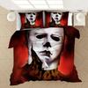 3D Print Horror Michael Myers Halloween Bedding Set Boys Girls Twin Queen Size Duvet Cover Pillowcase Bed Kids Adult