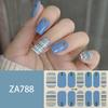 ZA Skin Brightening Waterproof No-Cure Full Cover Gel Nail Wraps, Luxury Minimalist Nail Stickers, Nail Patch Films