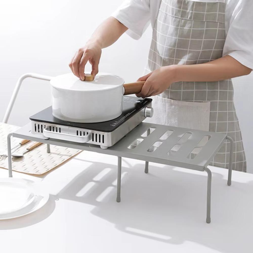 Condiment Storage Adjustable Kitchen Storage Rack Kitchenware Spice Rack Storage Shelf