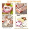 7Pcs Sandwich Cutter And Sealer Set Heart Square Shaped Bread Mold Diy Pocket Sandwich Maker For Kids Lunch Box