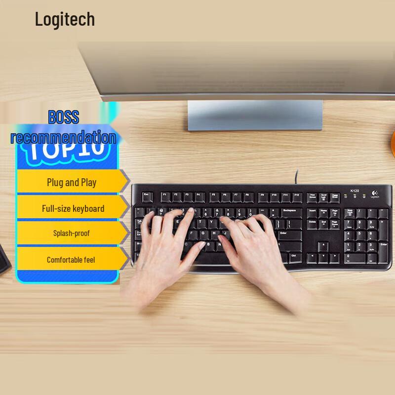 

Logitech K120 Full-Size Wired Keyboard