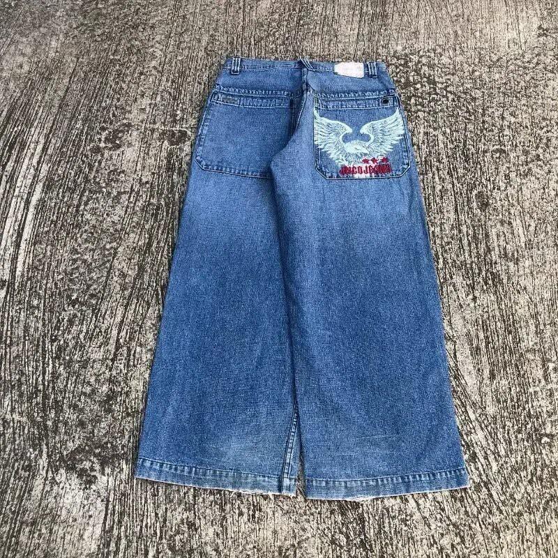 Ανδρικό Τζιν Φαρδύ Ίσιο Εφαρμοστό Casual Streetwear Στυλ Hip Hop Μείγμα Βαμβακιού Μεσαίου Υψώματος