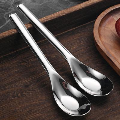 Colher de Sopa de Aço Inoxidável 316 Colher para Bolo e Sobremesa com Cabo Longo Segura para Lava-louças Louça de Cozinha para Crianças