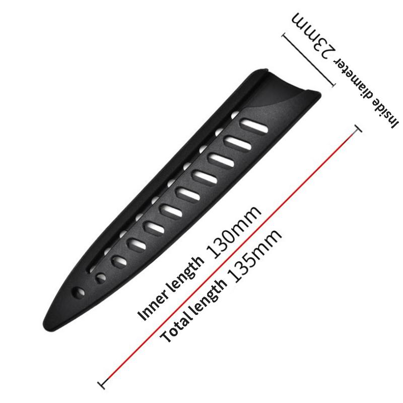 

Черная пластиковая защитная крышка лезвия кухонного ножа на крышку ножа 3,5-10 дюймов 5in