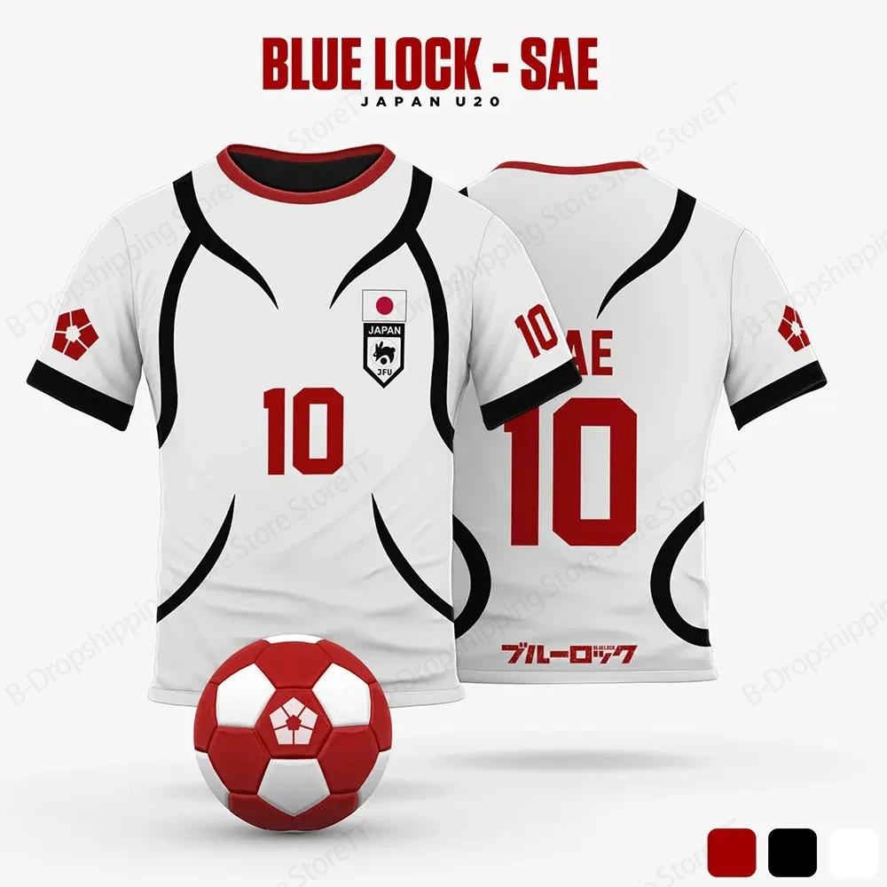 Men's Jersey Japanese Blue Lock Anime Cosplay 3d Print Tshirt Men Women Fashion T shirt O-neck Short Sleeve Tops Tees
