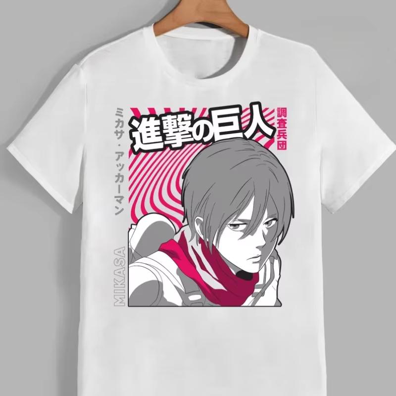 

Attack on Titans Anime Tshirt Unisex Women Short Sleeve Casual Tees Cotton Streetwear Cosplay Casual 20256 New Clothing Hip Hop 4XL
