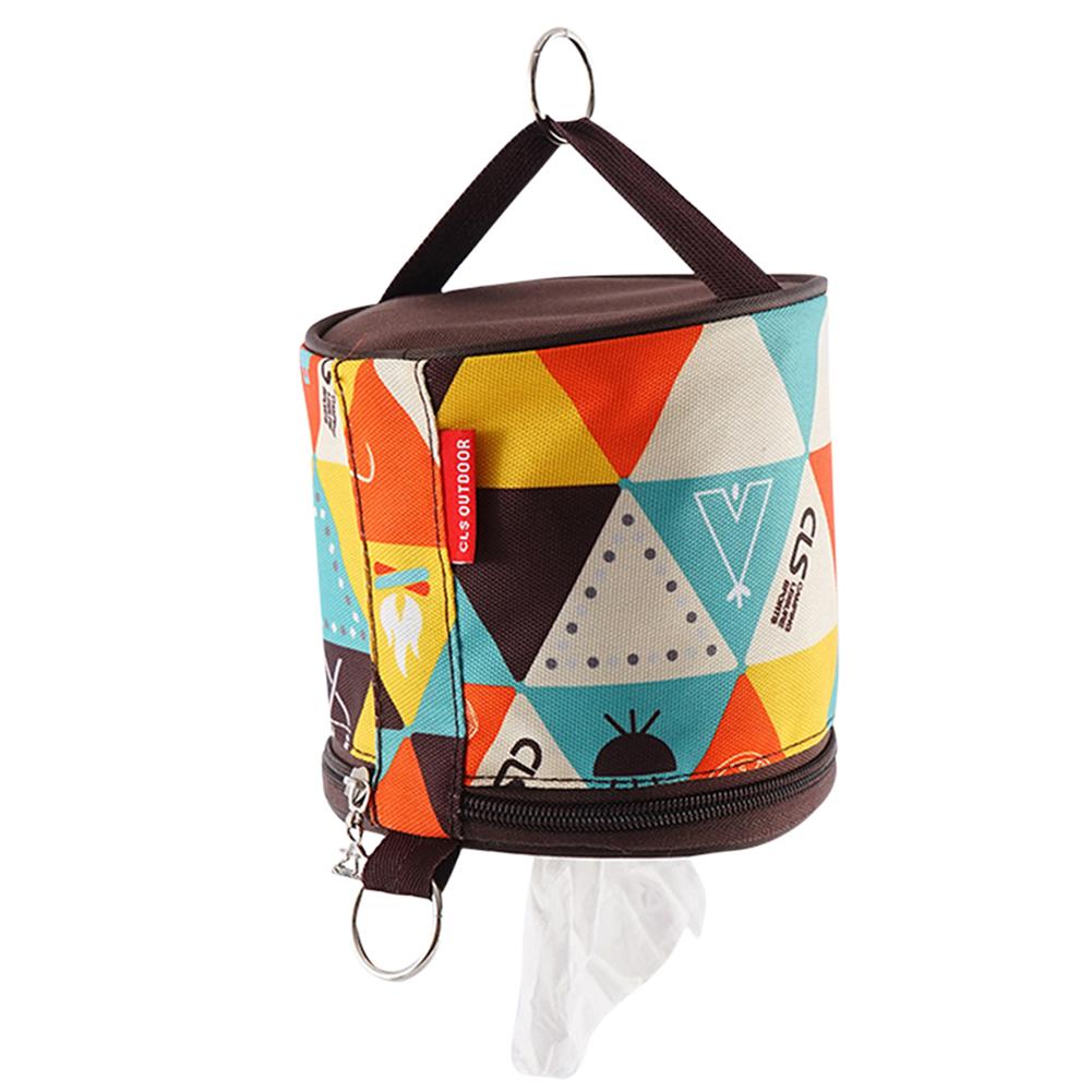 Outdoor Camping National Style Tissue Holder Toilet Paper Roll Storage Bag Camping Tissue Box Holder Toilet Paper Case