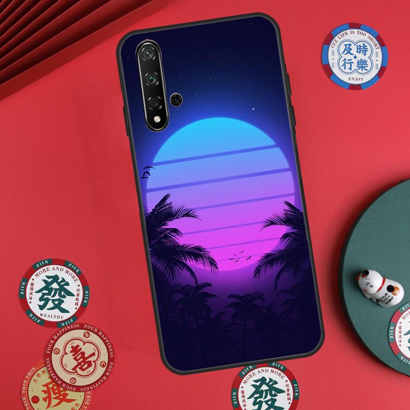 Synthwave Retro 80s Neon For Huawei Nova Y73 Y72 Y61 Y91 Y90 Y70 Y60 12s 12i 11i 8i 9 10 SE P60 Pro P30 P40 Lite Case