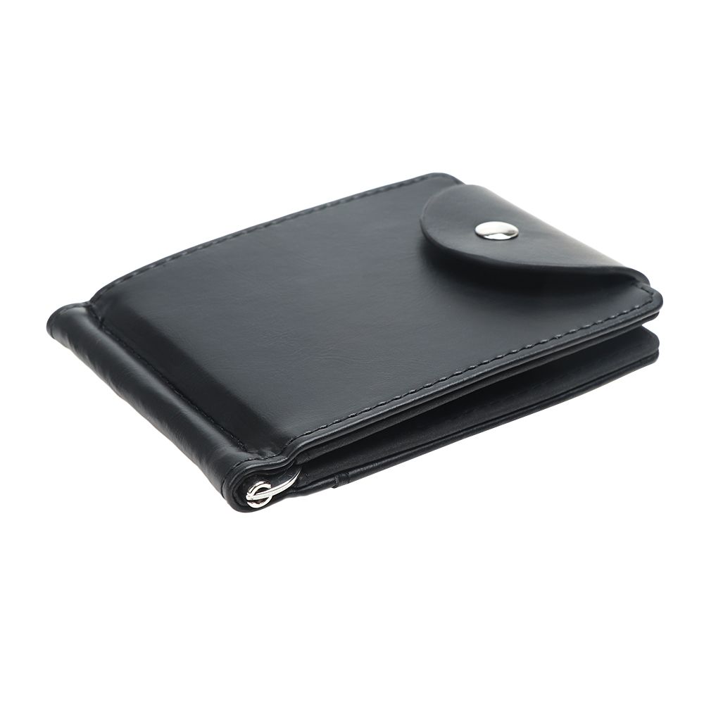 Portable Short Wallet PU Leather Money Clips ID Credit Wallet Card Bag Money Bag