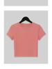 Women's Simple Solid Color Crew Neck Yoga T-Shirt - Short Sleeve for Running & Fitness