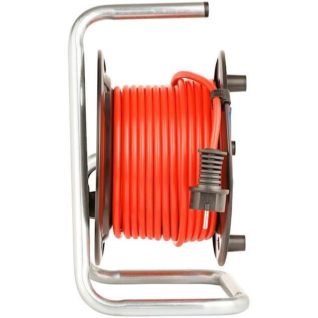 Brennenstuhl enrouleur de câble Garant IP44 20 mètres PVC noir/rouge