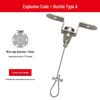 Adjustable Safety Hanging Kit: Rope, Buckle & Acrylic Board Line