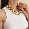 Exaggerated Acrylic CCB Big Chunky Thick Chain Necklace for Women Collar Hiphop Lock Choker Grunge Jewelry Steampunk Men 2026