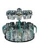Shangqi Water Drop Turquoise Glass Decanter Set