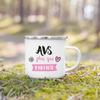 French Print Mugs Creative Coffee Cups Drinks Water Enamel Cup School Handle Drinkware Gifts for Maitresse/Maitre/Atsem/Aesh/Avs
