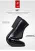 Men's Large Leather Lace-up Formal Shoes - Korean Style Black Work Shoes
