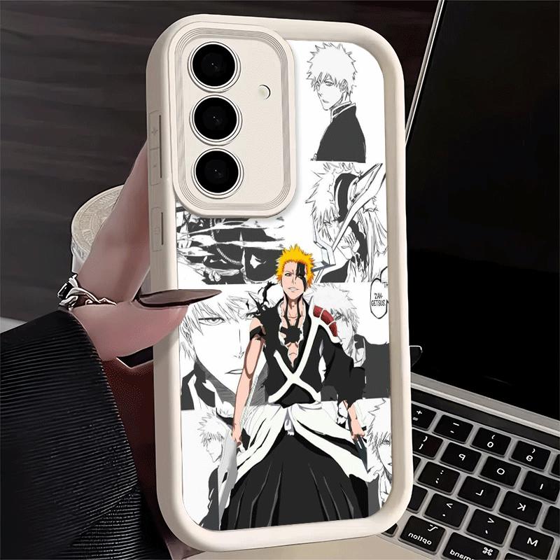 Phone Case for Samsung Galaxy S26 S25 Ultra S24 FE Bleach Anime Ichigo Kenpachi Shell S23 Plus S22 + S21 S20 5G Soft Silicone Fu