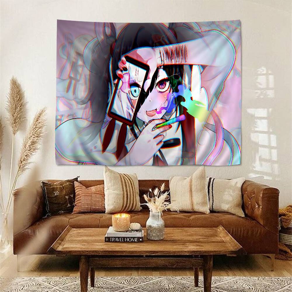 Needy Girl Overdose Game Cartoon Tapestry Art Science Fiction Room Home Decor Wall Hanging Home Decor