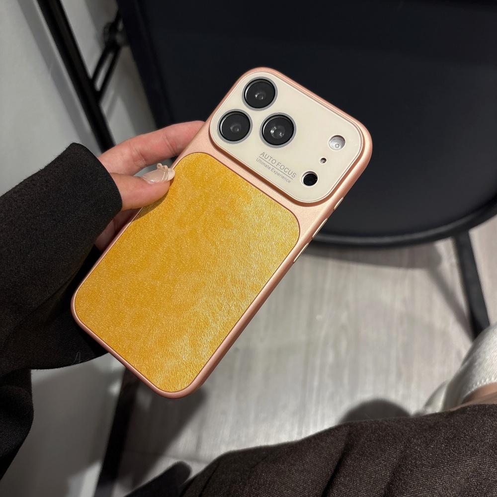 Luxury Leather PU Leopard Print Texture Phone Case For iPhone 17 16 15 14 13 Pro Max Matte Shockproof Bumper Large Window Cover