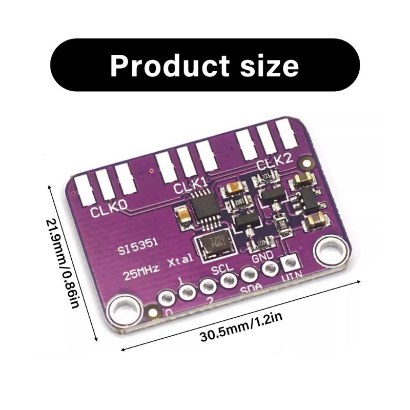 High Precise Square Waves Frequency Generator Adjustable 8kHz To 160MHz Via I2C Interfaces Signal Generator Module