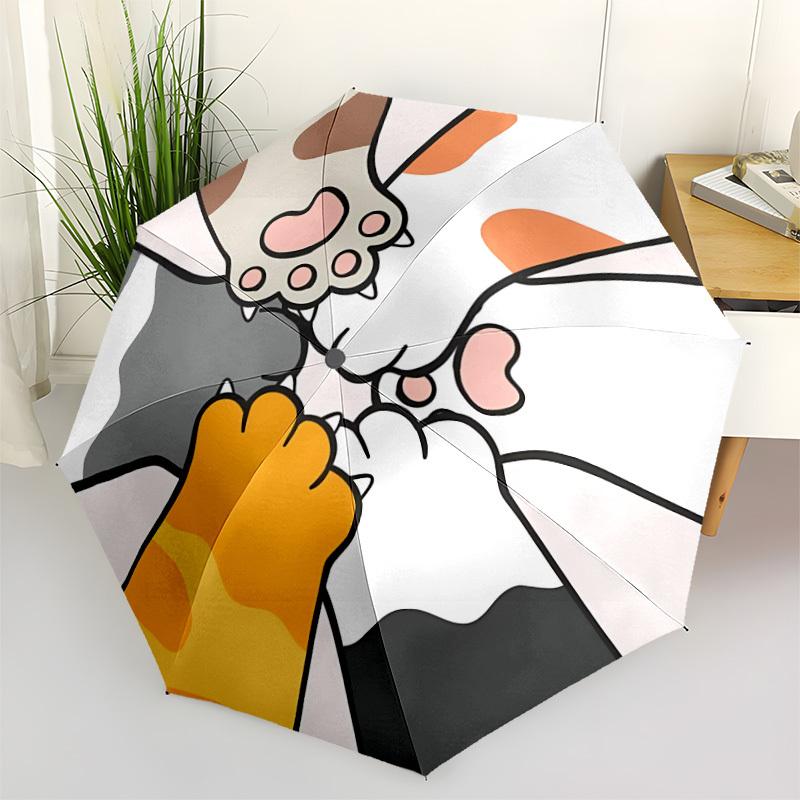 

1pc Paws Automatic Opening/Closing Umbrella with Operation & Windproof Canopy yy260311093