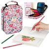 School Pencil Case Set with 72 Colored Pencils for Drawing