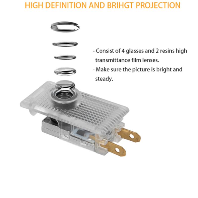 2Pcs Signal Lamp LED Car Door Projector Ghost Shadow Lights Accessories For Opel Astra j g Insignia Corsa d Vectra c Zafira Auto