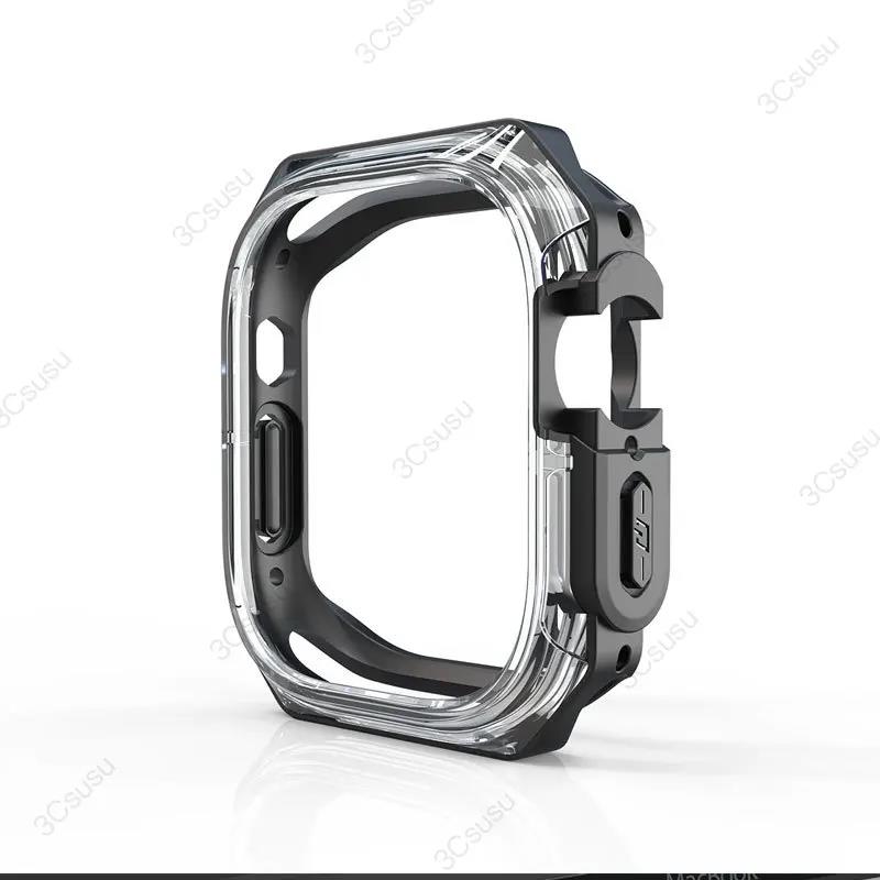 Screen protector TPU+PC Case Cover for Apple Watch Case Ultra 2 49mm 46mm 42mm 44mm 45mm 41mm Series 10 9 8 7 accessories Bumper 7