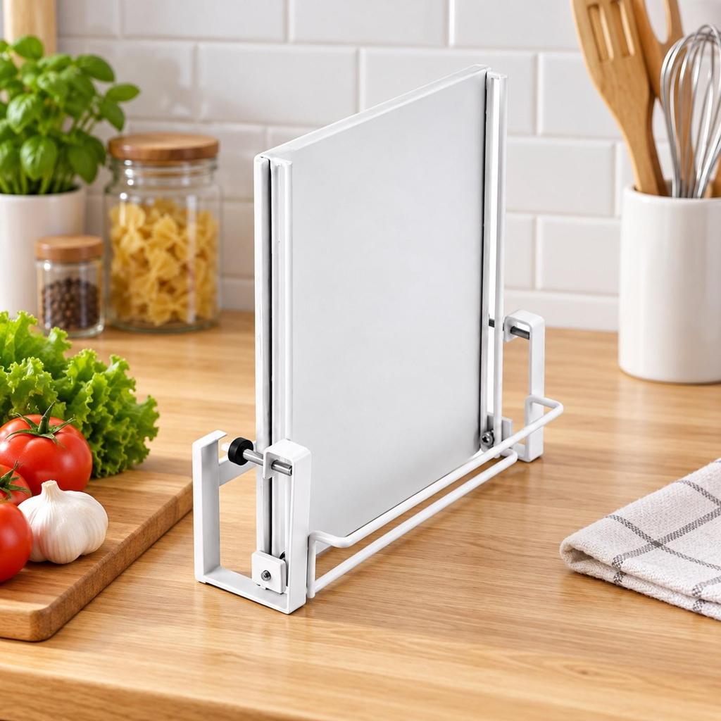 Space-Saving Foldable Cabinet-Door Rack Expandable Fold-down Door with
