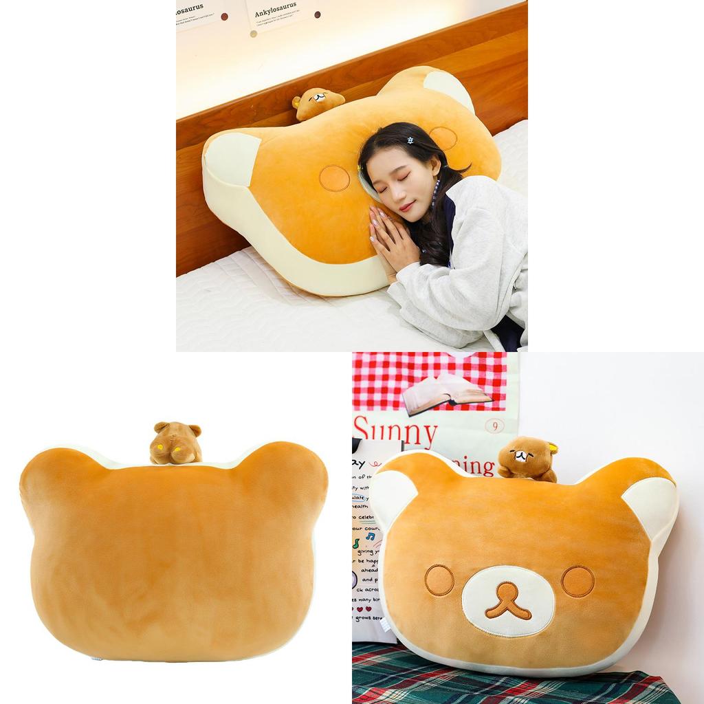 Relax Bear Plush Toy Pillow With Soft Material For Sleep Comfort And Cuddle Comfort