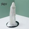 Veiled Goddess Sculpture 3D Printed Sculpture, Mysterious Female Figurine with Robe, Dark Gothic Anti-break Decor Ornament Home Statue for Desk
