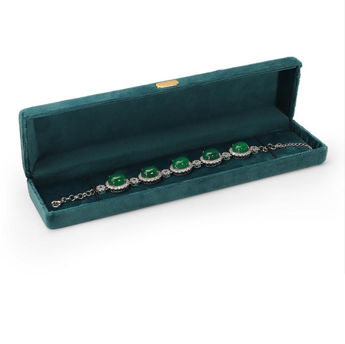 Hot Selling Peacock Blue Jewelry Boxes with Logo Luxury Gift Packaging Box with Metal for Jewelry Jewelry Box Full Set