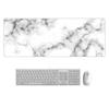 DUOLEIMI Mouse Pad Large Gaming Mouse Pad Optical Mouse Pad Long Size Table Mat Marble Pattern Starry Sky 800x300x2mm (White)