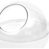Hamster Sand Bath Toilet Bathtub Pet Bathroom Cute Shape Clear Bath House Hamster Sand Bath Container for Chinchilla Hedgehog, Transparent