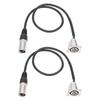 Gemütlich XLR Löt Typ D XLR Buchse zu für Bühne Patch Bodenboxen 2er-Pack Durchgang, Stecker, Boxen, Panels, (Silber)