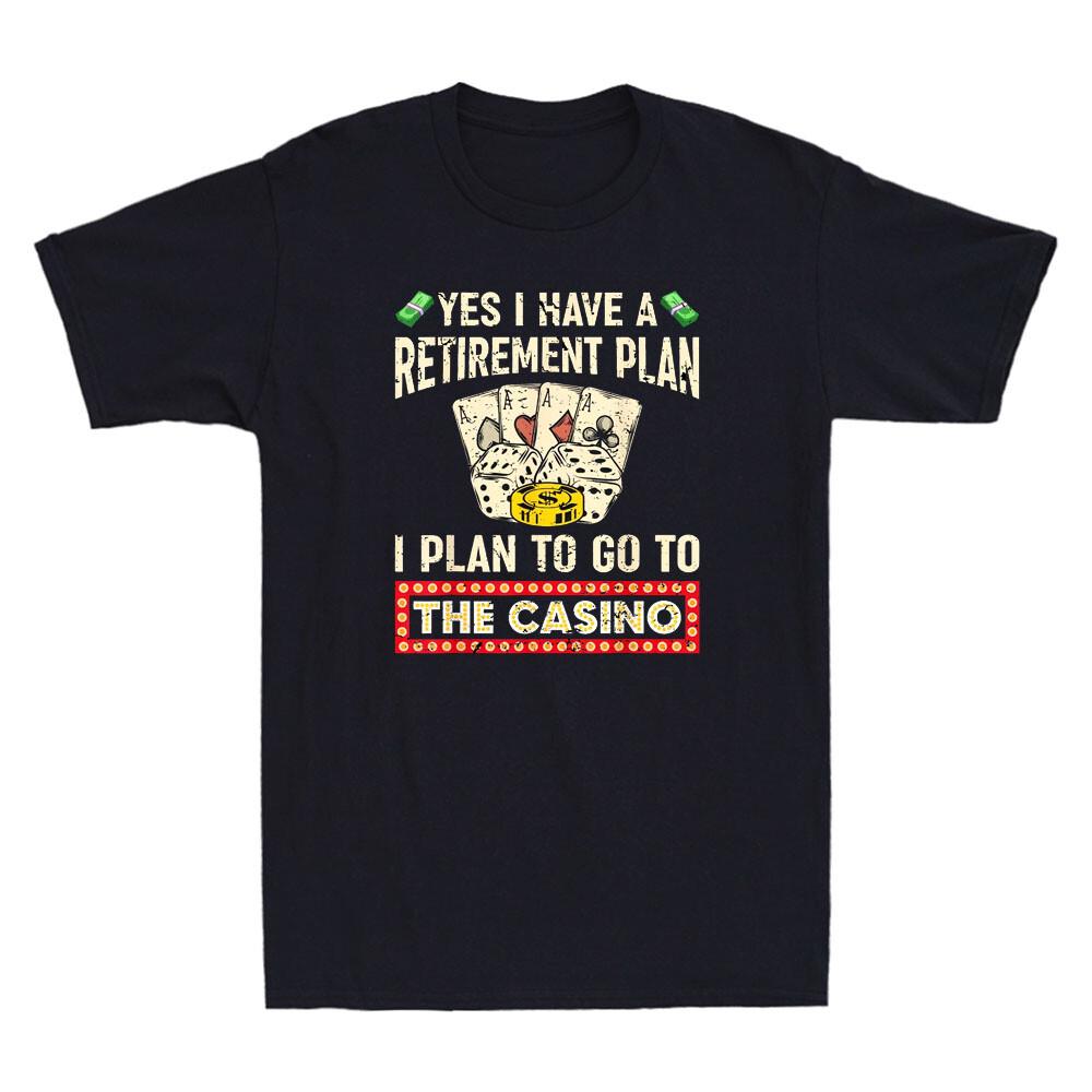 Yes, I Have A Retirement Plan Funny Casino Gambling Poker Vintage Men s T-Shirt M