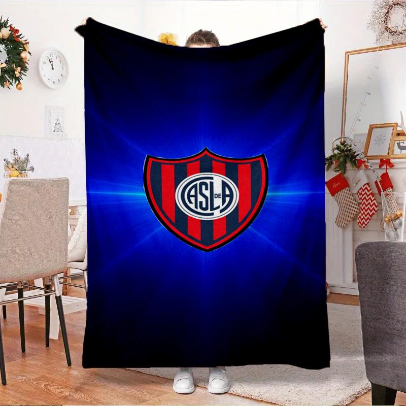 Club Atletico San Lorenzo Blanket Outdoor Flannel Blanket for Camping, Hiking, Garden Parties, Picnic Essentials,gift for family and friends