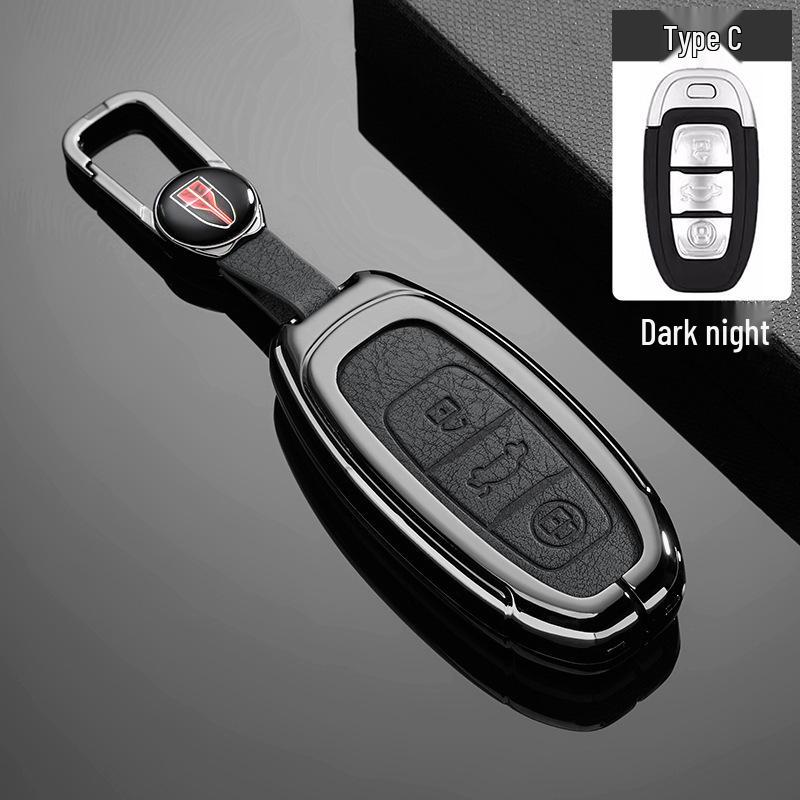 Luxury Metal Key Case for FAW Hongqi H7/Ehs3 - Unisex High-End Car Accessory with Buckle