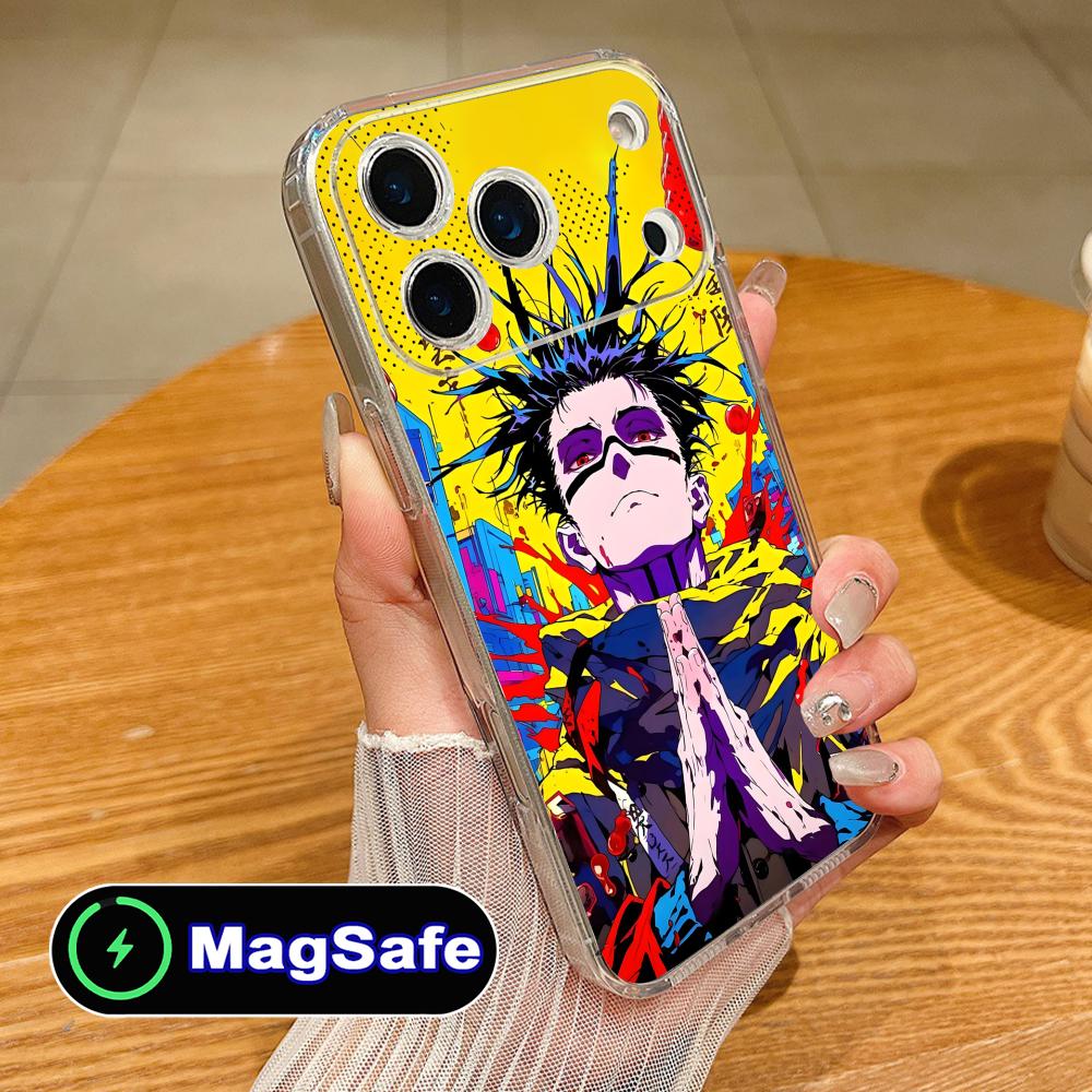 Jujutsu Kaisen Yuta Okkotsu Handyhülle für iPhone 17 16 15 14 13 12 11 Air Pro Max Plus Mini Magsafe Klare Bunte Hülle Hübsch