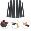 Car Window Pillar Post Trim Cover Carbon Fiber Door Window B C Pillars Overlay Decorative Protection Sticker Set 6pcs/set Fit For Lexus IS 1999-2005