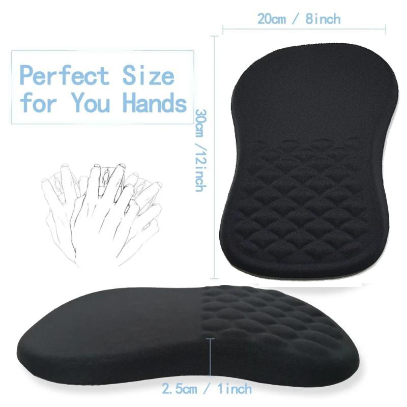 Ergonomic Wrist Rest Mouse Pad Comfortable Wrist Support Non-Slip High-Elastic Memory Cotton Home Office Computer Mouse Mat