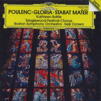 

CD KATHLEEN BATTLE - Poulenc: Gloria POCG1376 POLYDOR Japan Classical Used